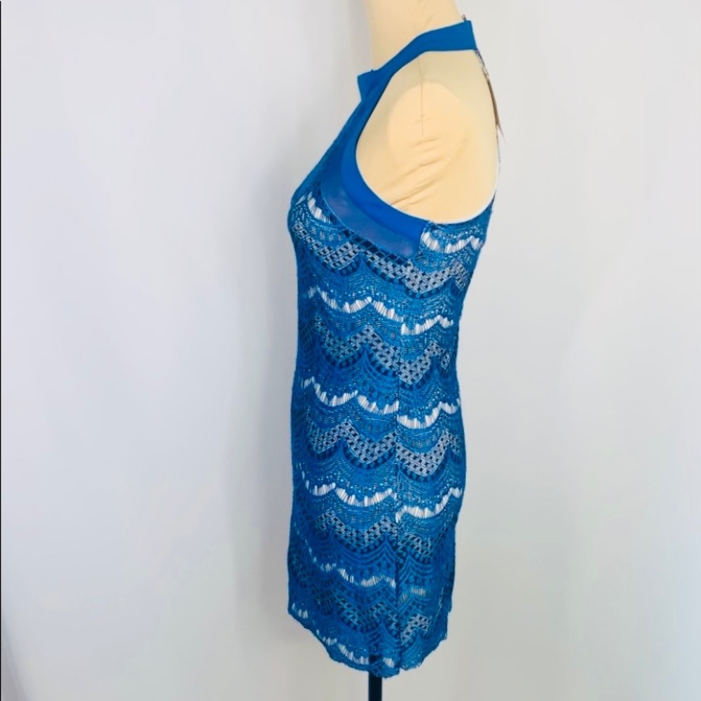 Blue Racerback Dress - Picture 4 of 4